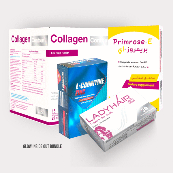 Glow Inside Out Bundle (Collagen Contour + Lady Hair + Primerose-E + L-Carnitine)